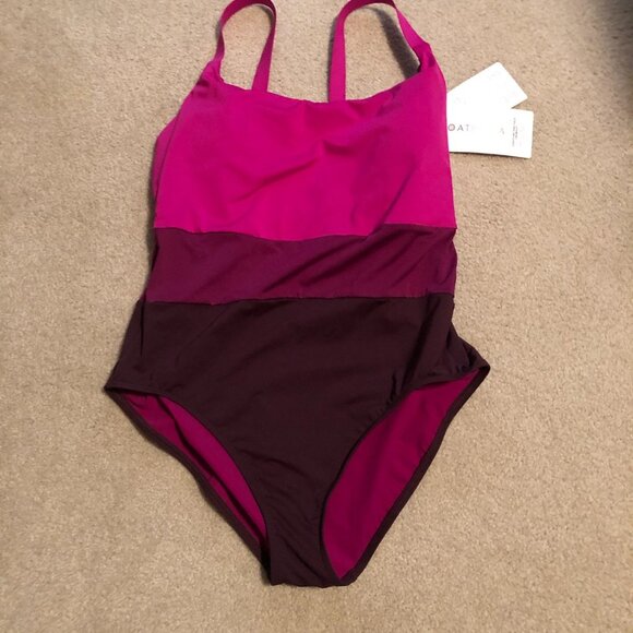 NWT Athleta Coastline 1 piece Swimsuit large - Picture 2 of 4